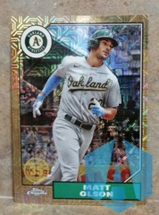 2022 Topps Series 1 Silver Pack Matt Olson Oakland Athletics T87C-51